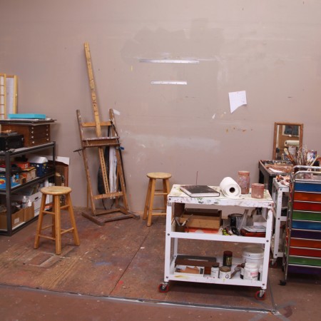 Barbara Downs studio BEFORE cleaning