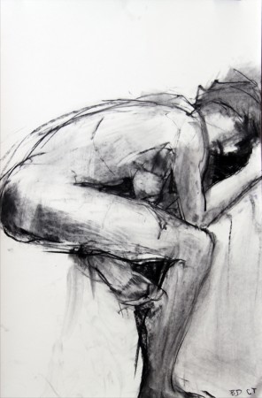 original artwork by Barbara Downs and Claire Thorson, untitled figure drawing
