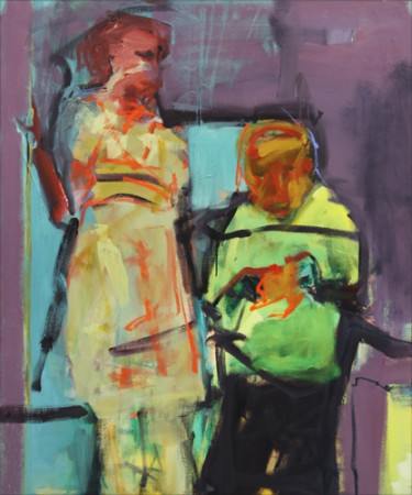 Original artwork by Barbara Downs, untitled painting in progress, Oil on Canvas