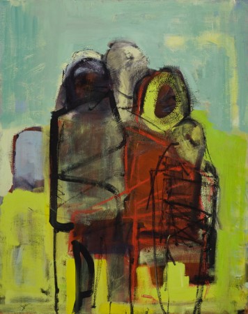 Original artwork by Barbara Downs, Migration (II), Oil on Canvas