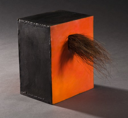 Original artwork by Barbara Downs, Fountain (I), Found Steel/Welded Steel/Horsehair