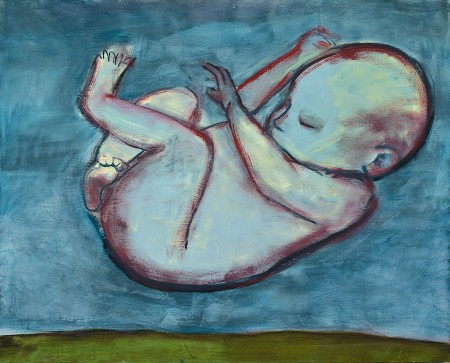 Original artwork by Barbara Downs, Iceland/Ísland (I), Oil on Canvas