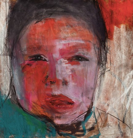 Original artwork by Barbara Downs, Child Drawing (I), Mixed Media on Paper