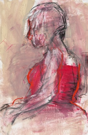 Original artwork by Barbara Downs, Untitled Drawing, Mixed Media on Paper