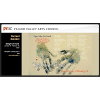 Barbara Downs announcement for Sleight of Hand exhibition