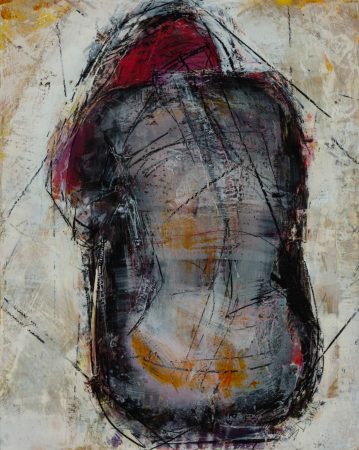 original artwork by Barbara Downs, Curled Figure #1, 2013