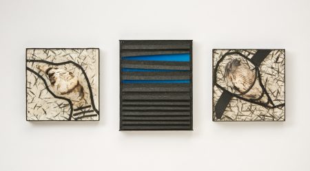 original artwork by Barbara Downs, North. South. East. West. and A View from the Other Side, 2018